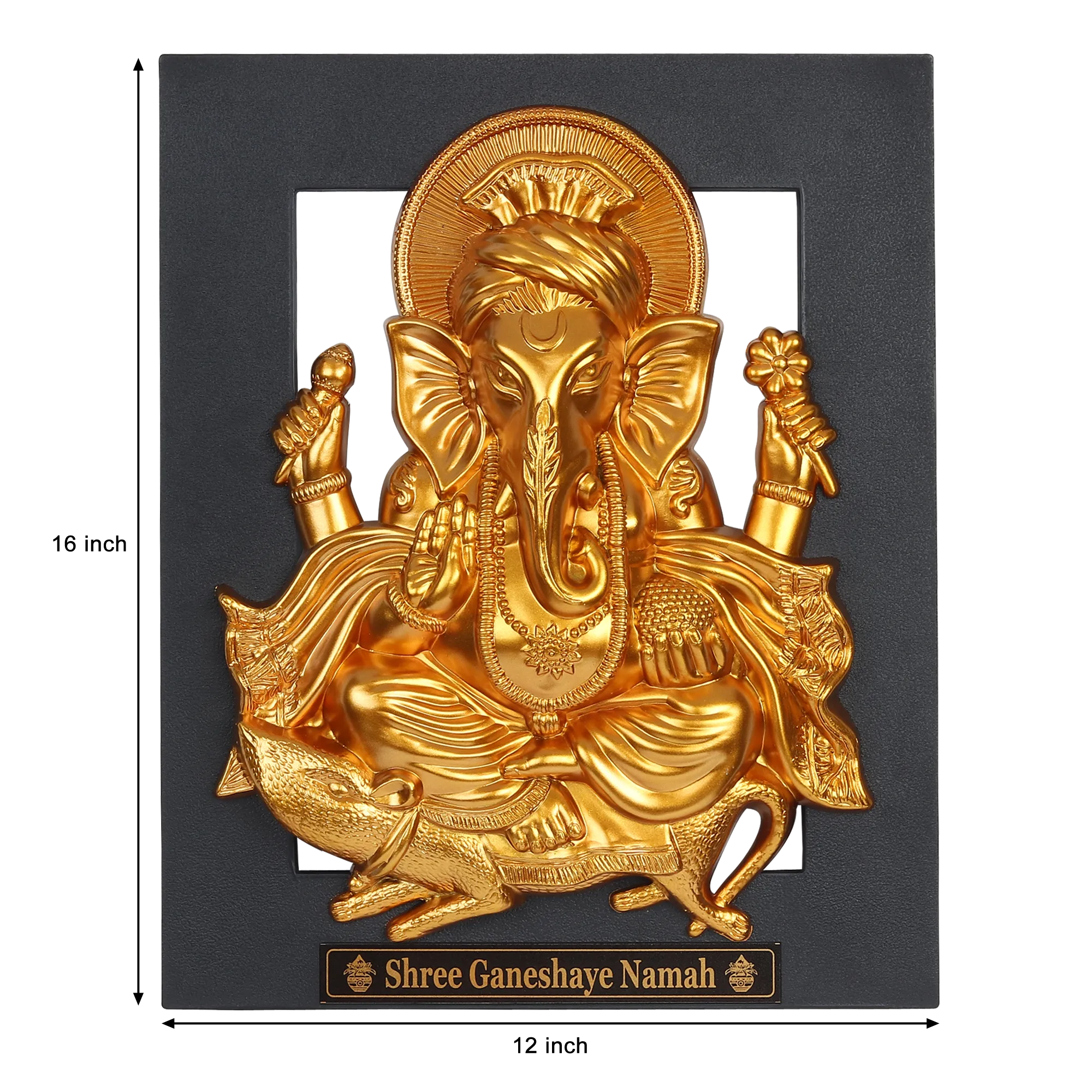 GP06 Ganesh Ji Golden Black